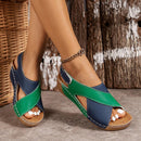 Super bequeme orthopädische Sandalen mit schrägem Absatz für Damen