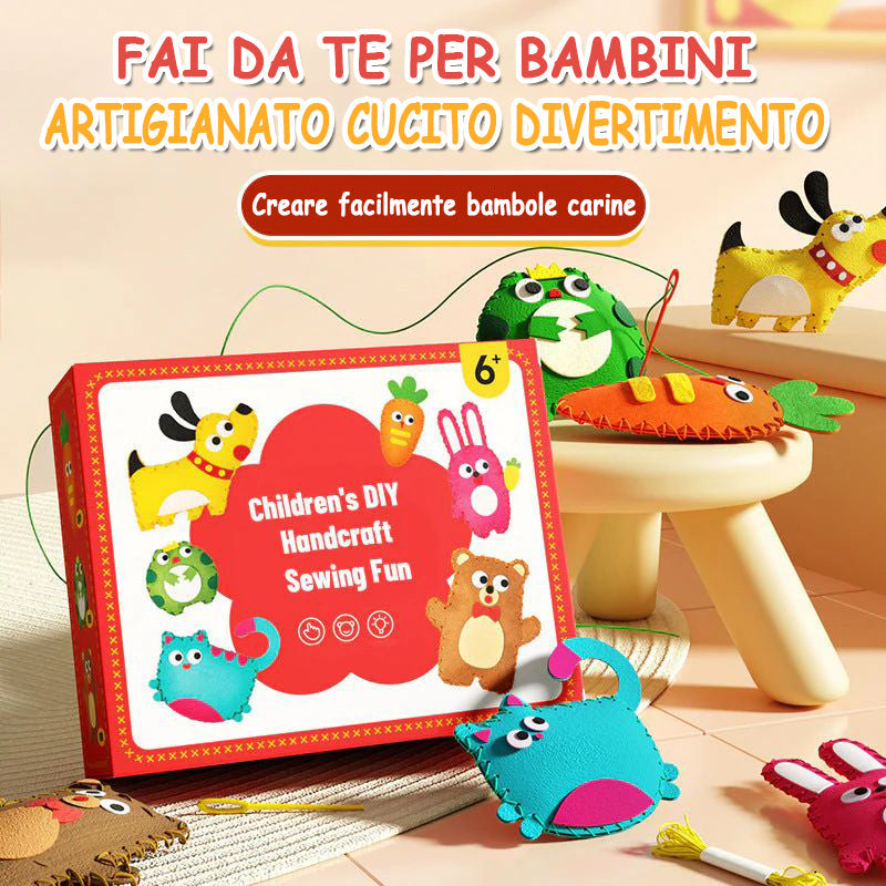 Divertente cucito a mano fai-da-te per bambini