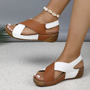 Super bequeme orthopädische Sandalen mit schrägem Absatz für Damen