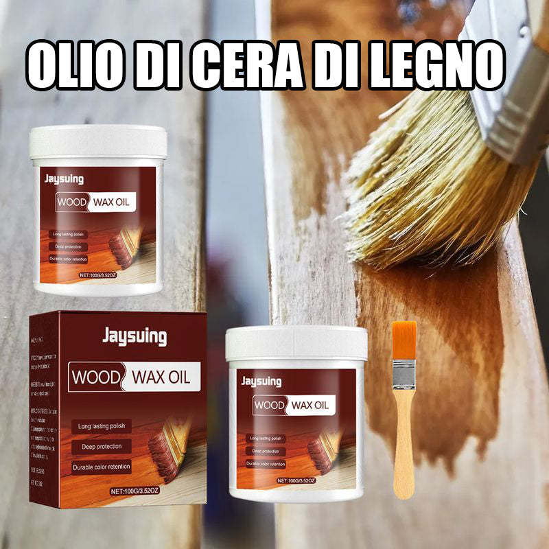 Olio di cera per legno