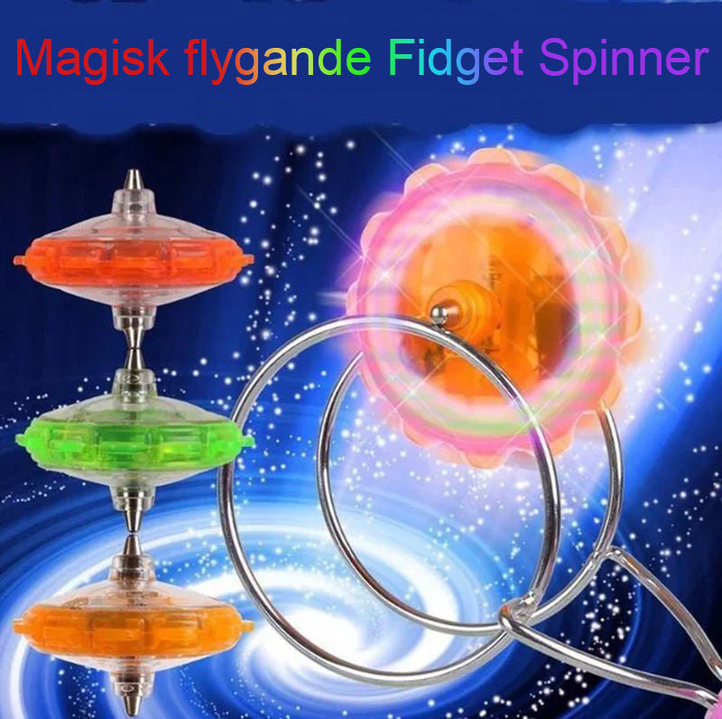Creative LED-ljus lysande Fidget Spinner Magnetisk Gyro