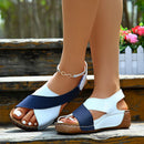 Super bequeme orthopädische Sandalen mit schrägem Absatz für Damen