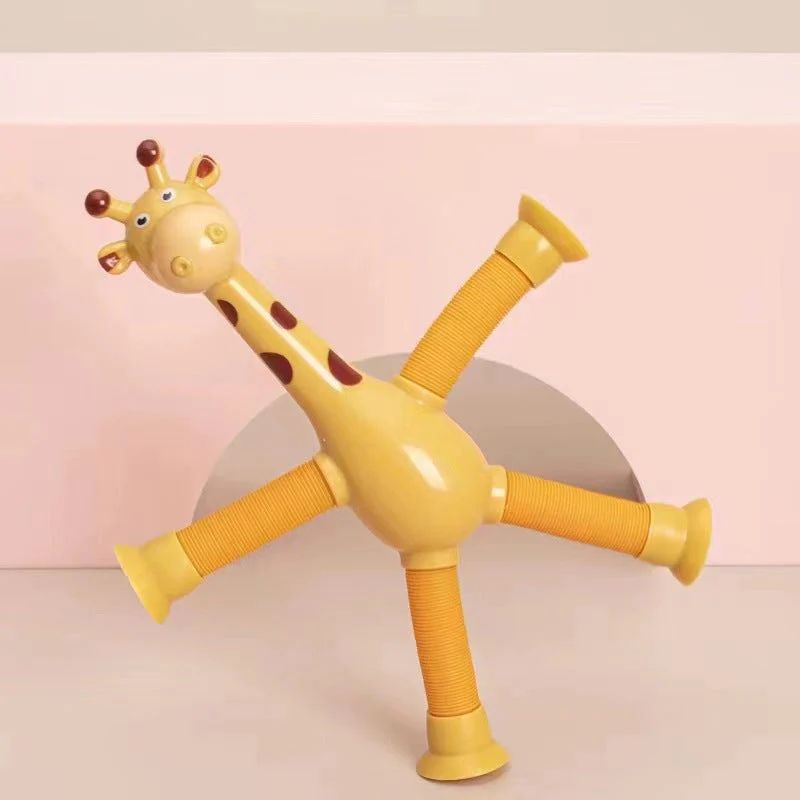 Teleskopisk sugkopp giraffleksak