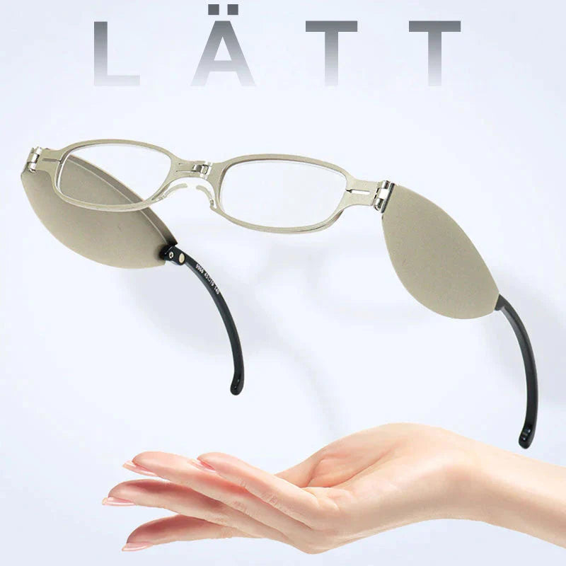 Mini Pocket hopfällbara bärbara läsglasögon