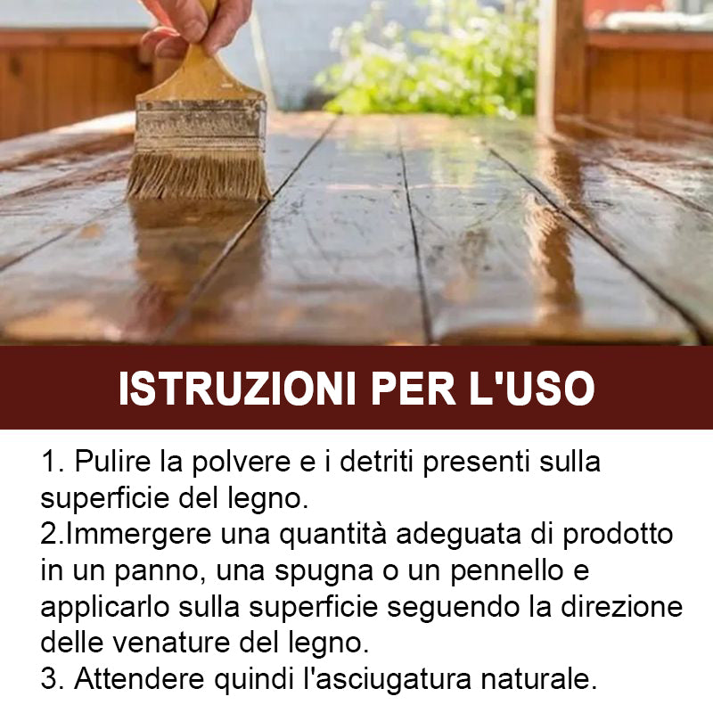 Olio di cera per legno