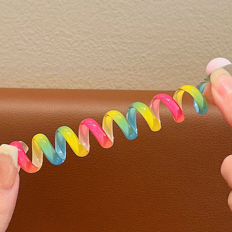 Färgglada telefonlinje hårband
