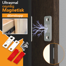 Ultratunna osynliga magnetiska dörrstopp