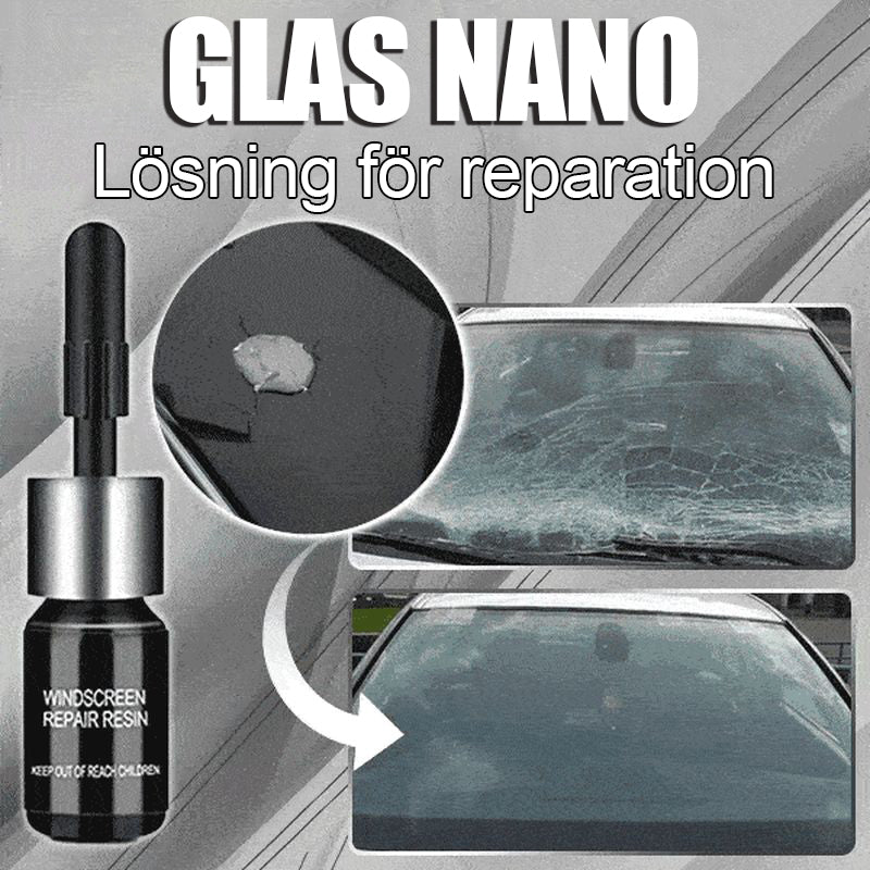 Nano-lösning för reparation av bilglas