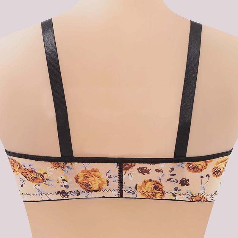 REGGISENO DONNA FIBBIA FRONTALE STAMPA ARRICCIATA