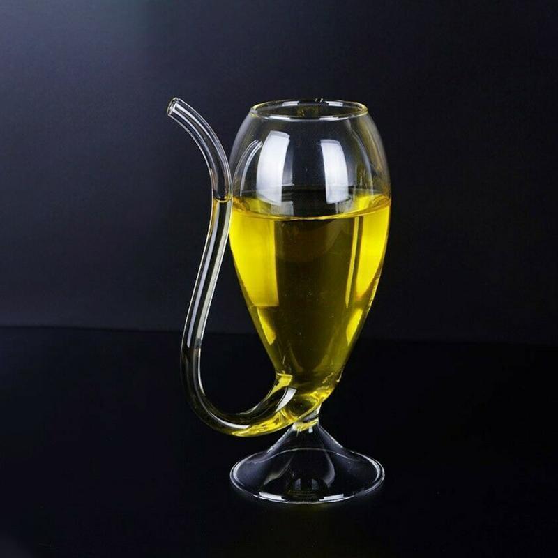 Kreatives Glas Mit Trinkhalm