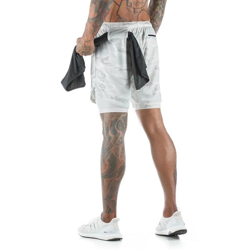 2-in-1 Double-Layer Fitness Schnelltrocknende Hose