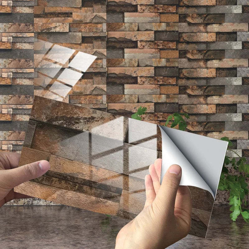 Kreative 3D-Fliesenaufkleber für die Landschaftsgestaltung