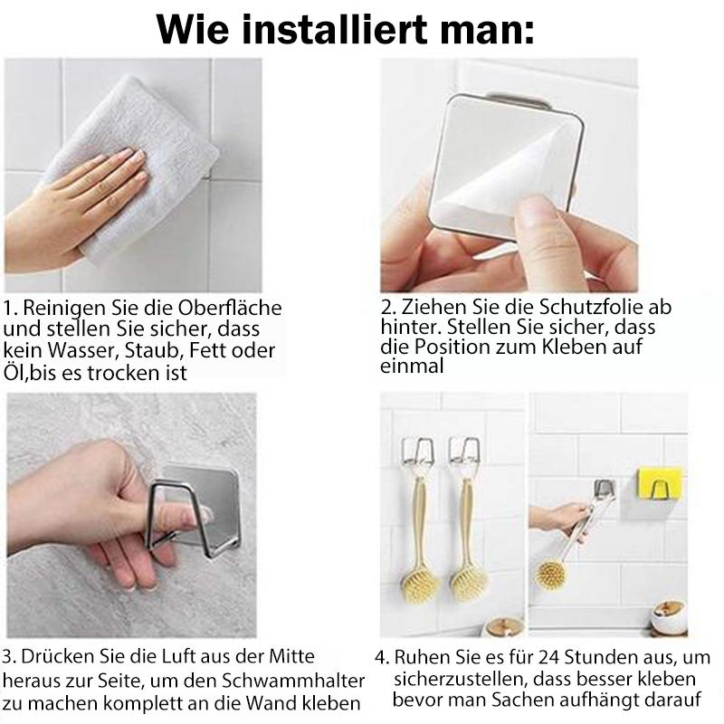 Schwammbehälter aus Edelstahl