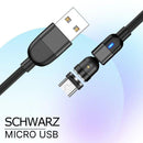 3-in-1-Universal-Magnet-kompatibles, um 360 ° drehbares, kostenloses Ladekabel