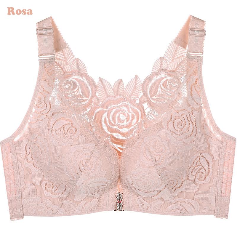 RICAMO ROSA CHIUSURA FRONTALE REGGISENO WIREFREE