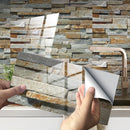 Kreative 3D-Fliesenaufkleber für die Landschaftsgestaltung