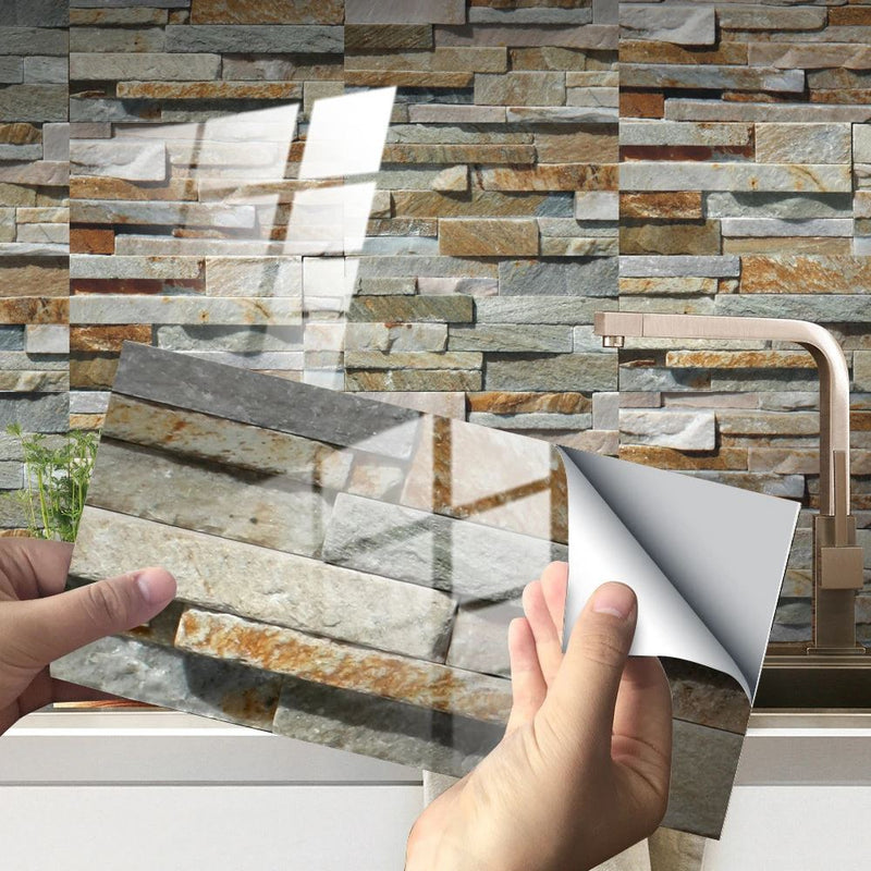 Kreative 3D-Fliesenaufkleber für die Landschaftsgestaltung