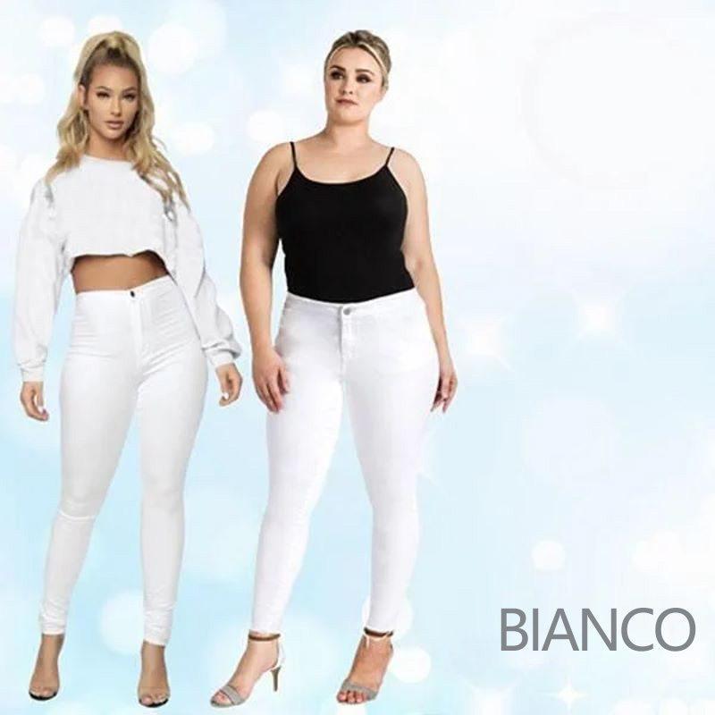 JEANS ELAST0ICIZZATI SNELLENTI PER IL SOLLEVAMENTO DEL SEDERE PLUS-SIZE