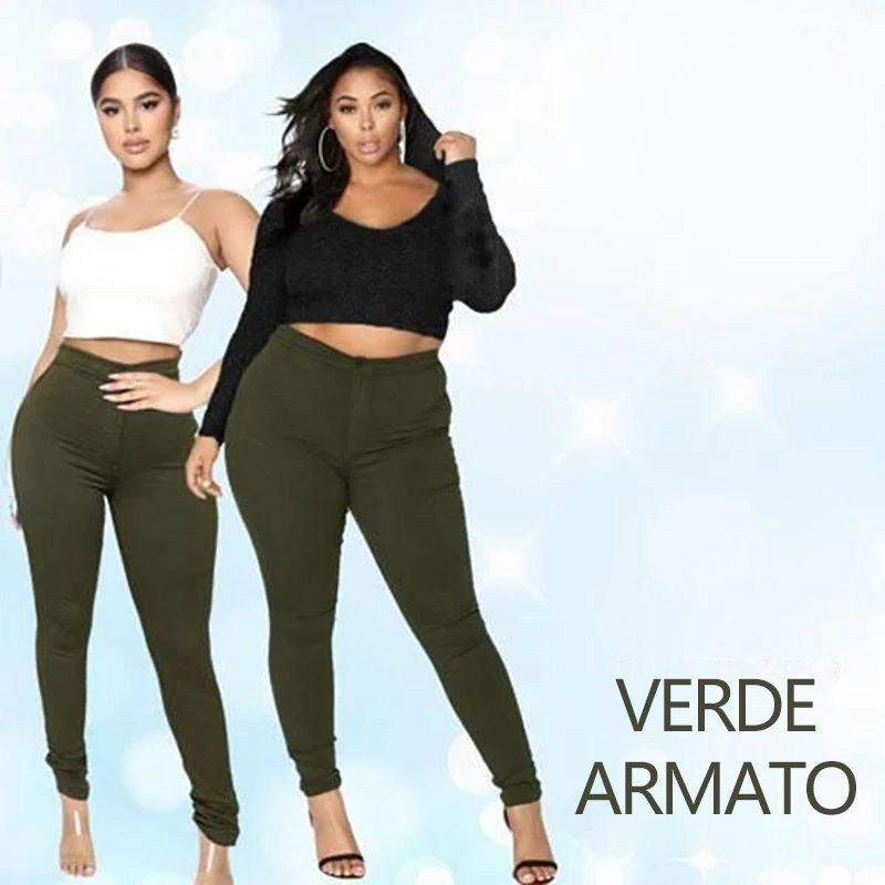 JEANS ELAST0ICIZZATI SNELLENTI PER IL SOLLEVAMENTO DEL SEDERE PLUS-SIZE