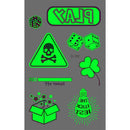 Halloween leuchtende Tattoopaste(10 Stück)