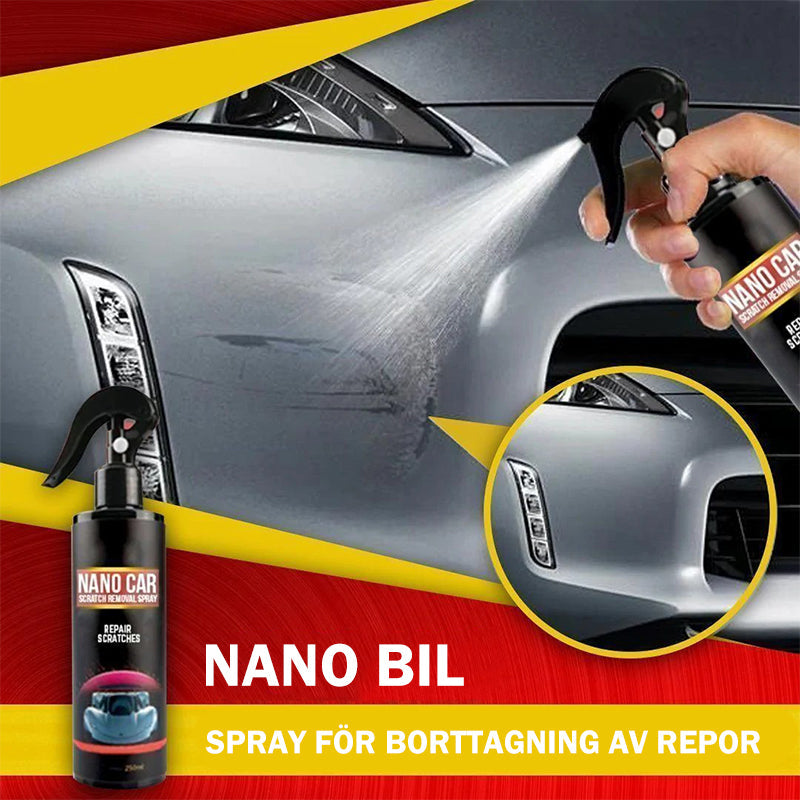 Nano-spray för borttagning av repor för bilar