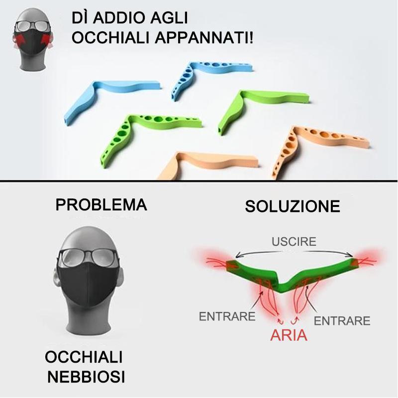 ACCESSORIO ANTI-FOG: IMPEDISCE L'APPANNAMENTO DEGLI OCCHIALI