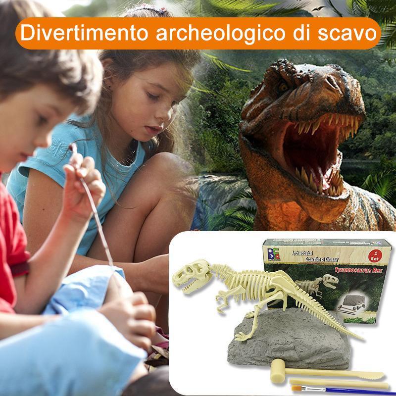 Giocattoli fossili di dinosauro per miniere archeologiche DIY