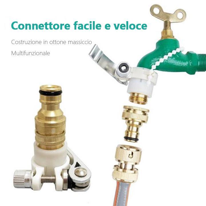 Set di connettori per rubinetti 3 in 1