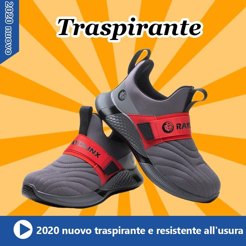 Scarpe antinfortunistiche leggere antiscivolo con acciaio