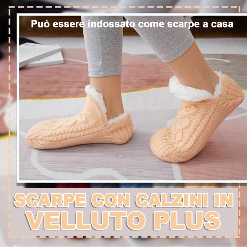 Calze e scarpe imbottite e spesse