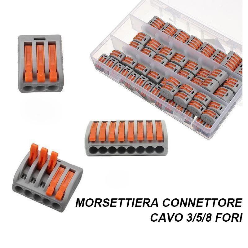 Morsettiera connettore cavo universale per cablaggio rapido (10 pezzi)