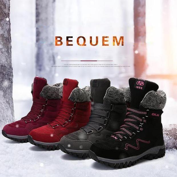 Warme High-Top-Schneeschuhe
