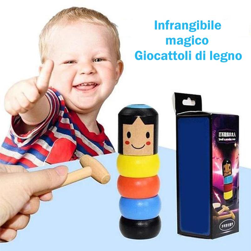 Giocattolo magico in legno indistruttibile