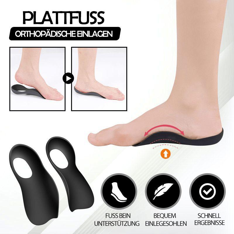 Orthopädische Einlegesohlen für Plattfuß