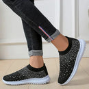 Atmungsaktive Strass-Freizeitschuhe