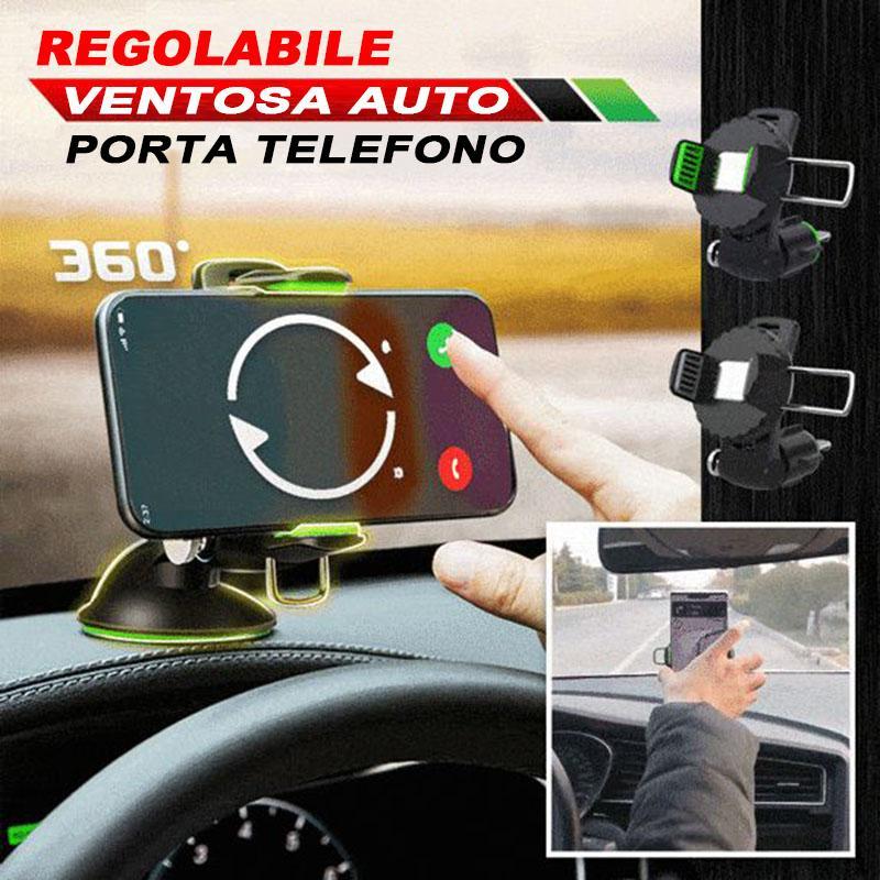 Supporto per telefono a ventosa per auto regolabile