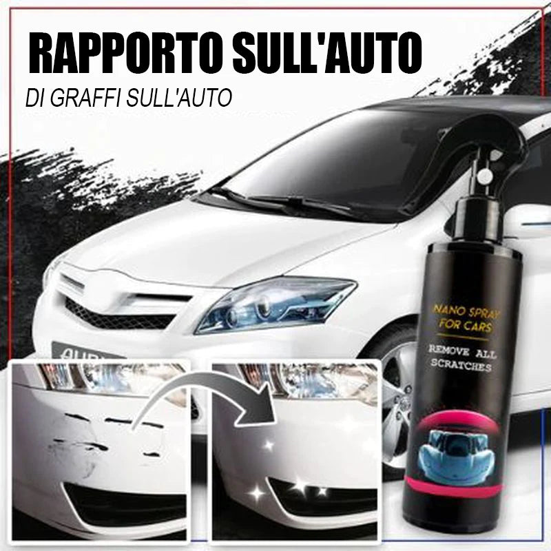 Spray per riparare i graffi sulle auto