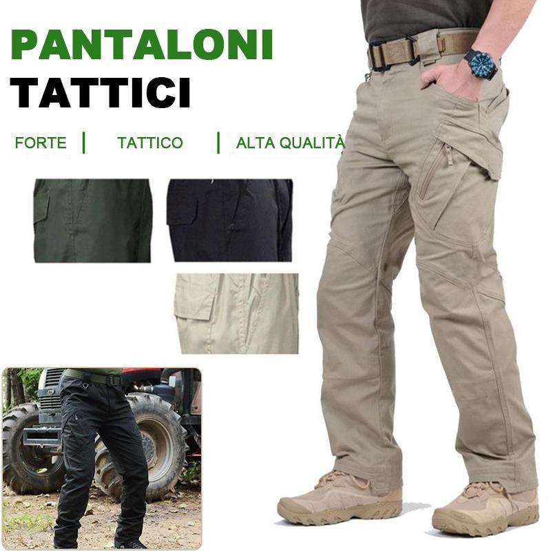 Pantaloni tattici impermeabili da uomo con tasche