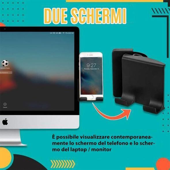 SUPPORTO PER TELEFONO LATERALE PER LAPTOP