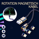 3-in-1-Universal-Magnet-kompatibles, um 360 ° drehbares, kostenloses Ladekabel