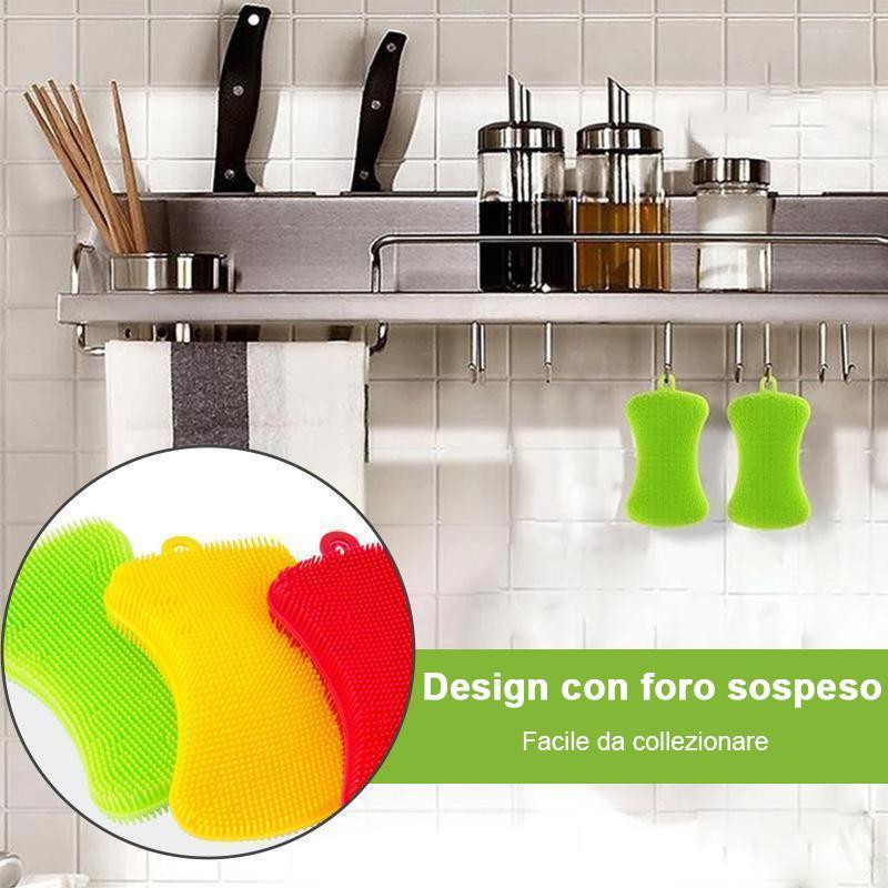 Spazzola per lavare i piatti in silicone