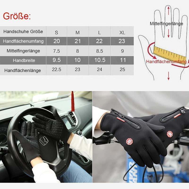 Touchscreen warme winddichte Handschuhe Unisex