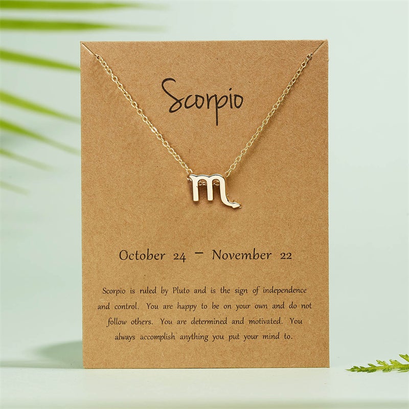 Collana con 12 segni zodiacali