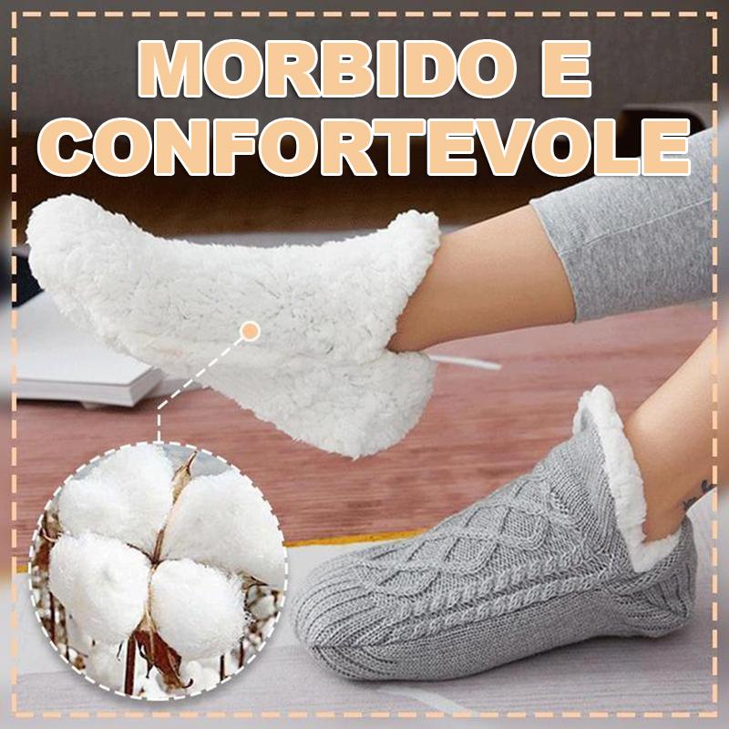 Calze e scarpe imbottite e spesse