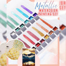 Metallic-Aquarell-Malerei-Set