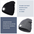 Unisex Winter Warm Strickmütze Head Torch Cap