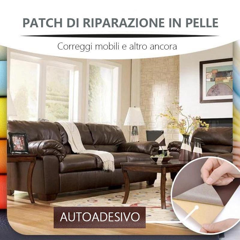 Patch autoadesiva per riparazioni in pelle