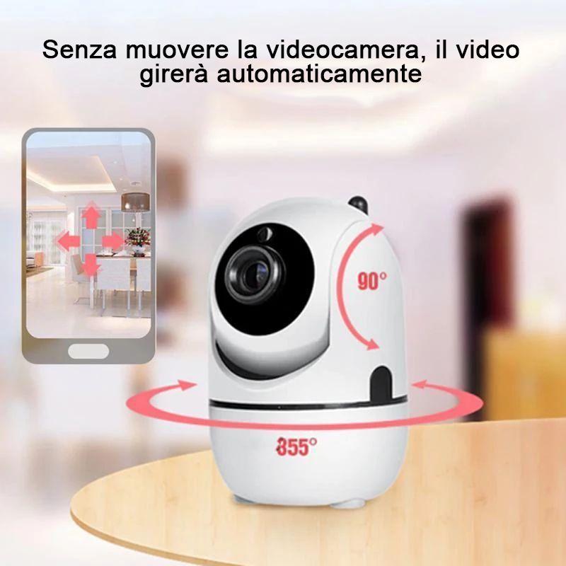 Videocamera di sicurezza AI intelligente - Localizzazione umana / Visione notturna HD