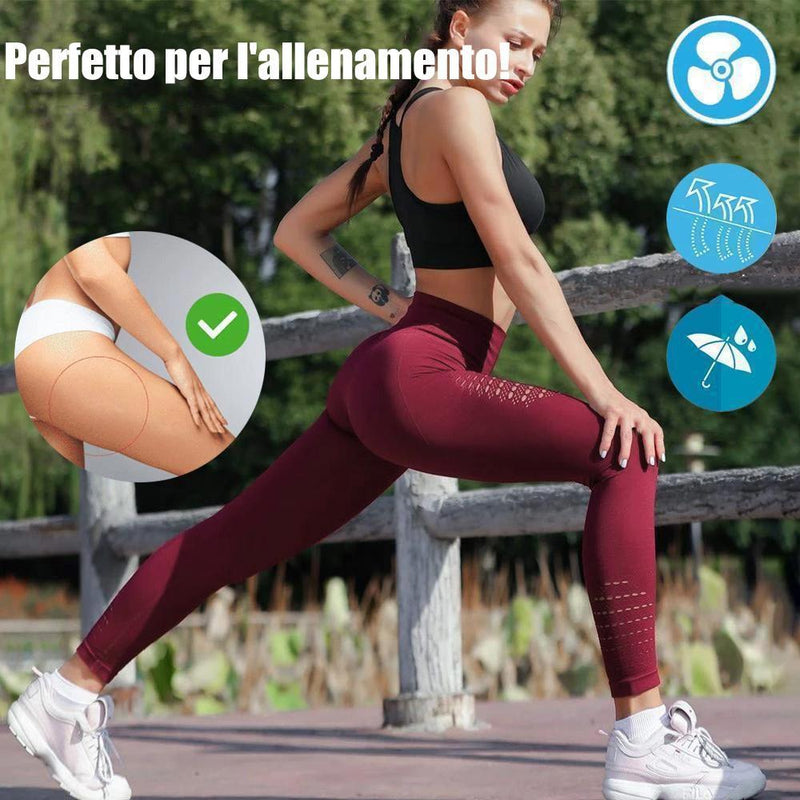 Pantaloni traspiranti, attillati e ad asciugatura rapida