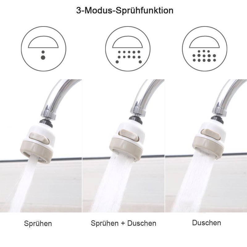 360 ° drehbar, Wasserhahn Adapter